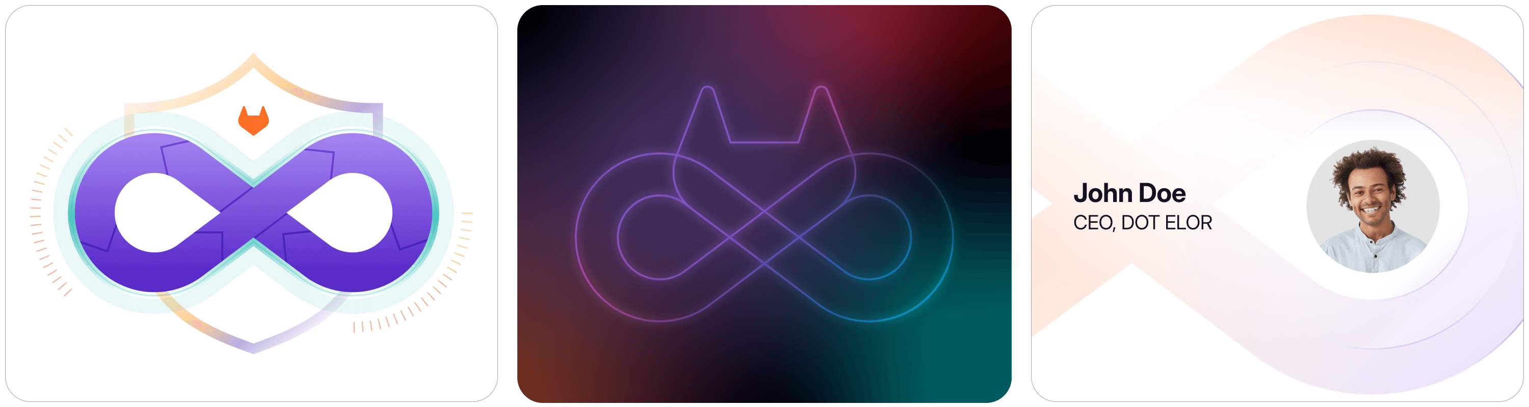 Three visual examples of the devops loop